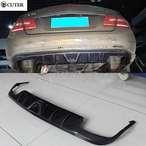 W207 E350 E260 Coupe Carbon fiber rear lip Back Bumper Spoiler Diffuser for Mercedes Benz W207 C207 body kit 10-15