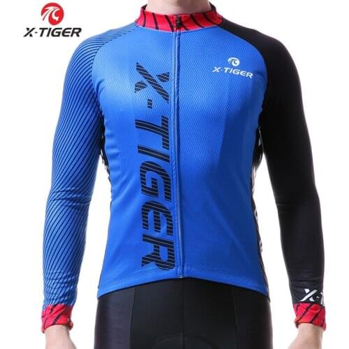 X-Tiger Pro Cycling Jersey Quick-Dry Cycling Bicycle Clothing MTB Bike Sportwear Breathable MTB Bike Cycling Clothes For Man