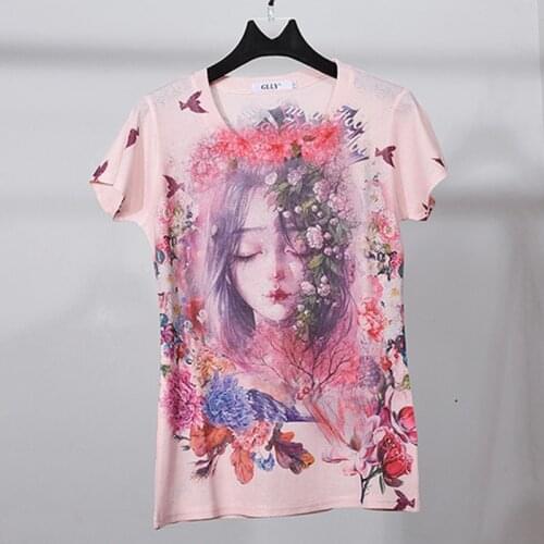 Saveleva Summer Fashion T-shirt Women Streetwear Cartoon Short Sleeve Print O-neck tshirt Female Tops Plus Sze 2020 Shirt Femal