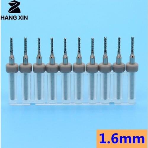1.6mm 1.7mm PCB milling cutter CNC router wood corn milling cutter tungsten carbide milling Dovetail Milling Cutters 10pcs
