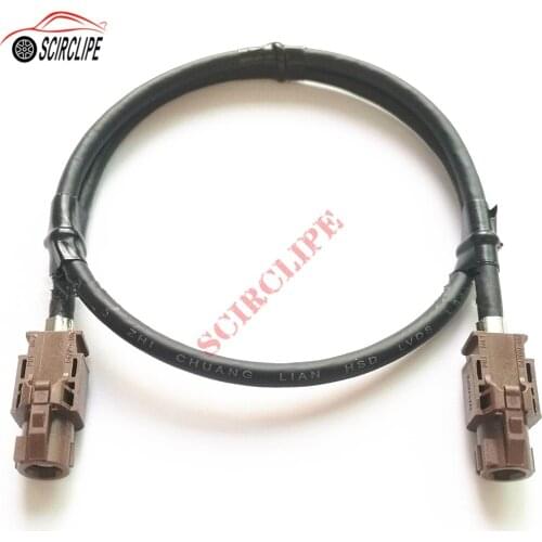 1 Meter HSD Code F Nut Brown LVDS Car High-speed Transmission FAKRA Video Cable for Benz BMW Audi VW