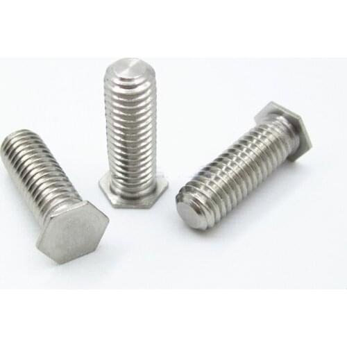 10pcs M5 hexagon press rivets screws outer hex pressure plate rivet screw stainless steel riveting bolt 6mm-30mm length