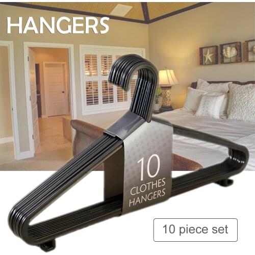 10/Pack New Clothes Hanger Closet Organizer Space Saving Hanger Multifunctional Clothing Durable and Slim Shoulder Grooves