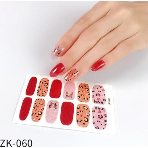Polka Dot Cow Pattern 12 Stickers Cute Full Stickers Waterproof Nail Stickers DIY Womens Full Coverage Stickers Salon Nail Art