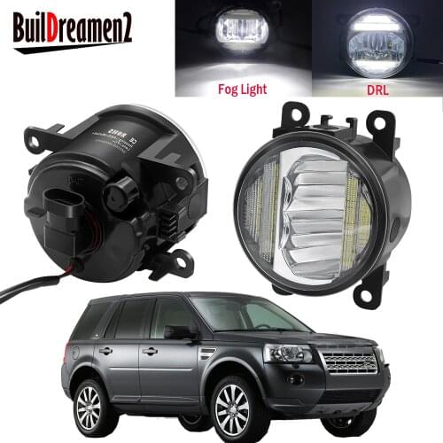 2 X Car Front Bumper LED Fog Light Assembly Daytime Running Lamp DRL 30W H11 12V For Land Rover Freelander 2 LR2 FA_ 2006-2014