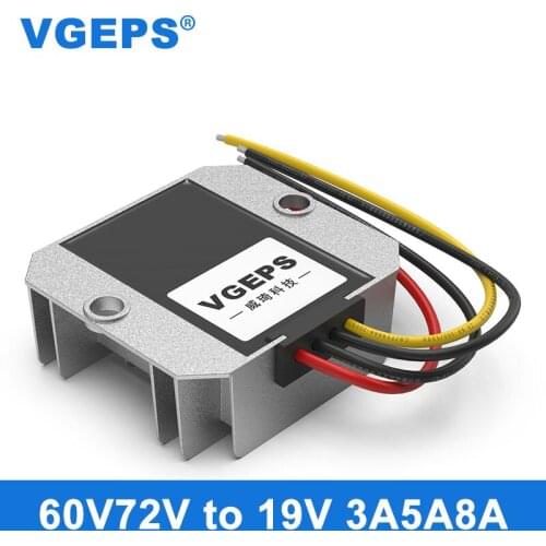 36V48V60V72V to 19V DC power supply voltage regulator module 30-85V down 19V electric vehicle waterproof converter