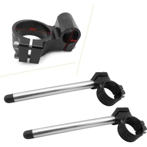50MM Motorbike Fork Tube Handlebar Clip-on Mount Risers for Honda CBR1000RR 2004 2005 2006 2007 2008 2009 2010 2011 2012 Black