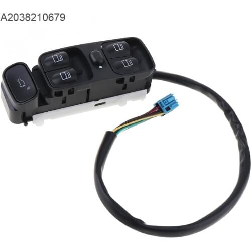 ABS Car Window Lifting Switch Electric Window Switch Folding A2038210679 for Mercedes Benz