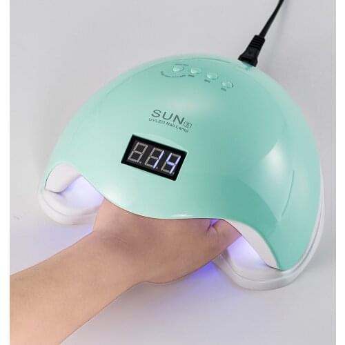 SUN5 48W UV LED Nail Lamp Is Suitable For All Gel 24 Beads Automatic Sensing LED Display Nail Dryer