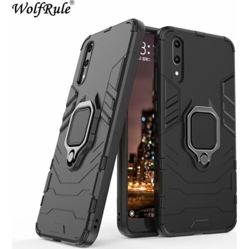 Car Phone Holder Magnetic Case Huawei P20 Case 3 In 1 Finger Ring Stand Cover For Huawei P20 Cover Celular Case For Huawei P20