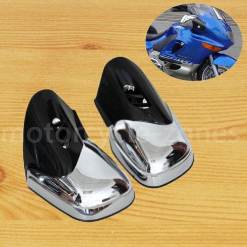 Chrome W/Black Motorcycle Rearview Side Mirrors For BMW K1200 K1200LT K1200M 1999 - 2008 2001 2002 2003 2004 2005 2006 2007 NEW