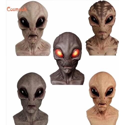 Cosmask 2020 Alien Mask Headgear Horror Mask Ufo Space Props Halloween Horror Mask 2020