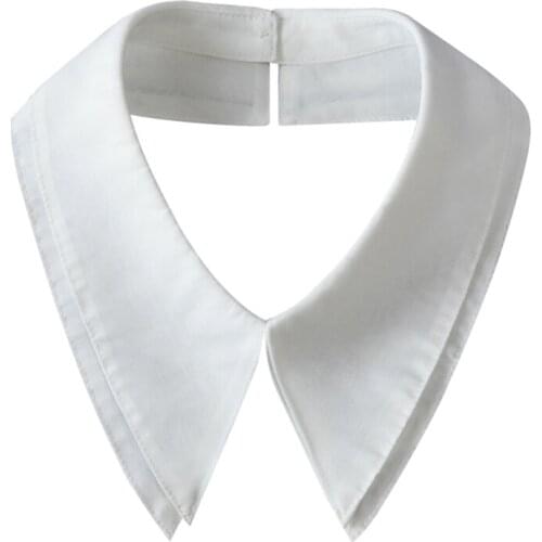 Elegant Detachable Fake Collar Dickey Double Layer Pointed Lapel Half Shirt Decorative Rhombus Necklace Choker Accessory