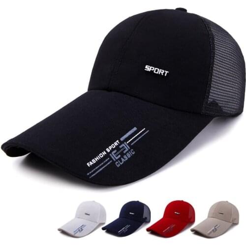 Summer Mesh Breathable Baseball Cap for Men Adjustable Solid Color Sun Hat for Women Unisex Sports Snapback Peaked Cap бейсболки