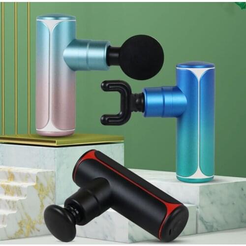 Mini Gradient Color Deep Tissue Massage Gun Pocket Fascia Gun Fast Charging High Frequency Vibration to Relieve Fatigue for Body