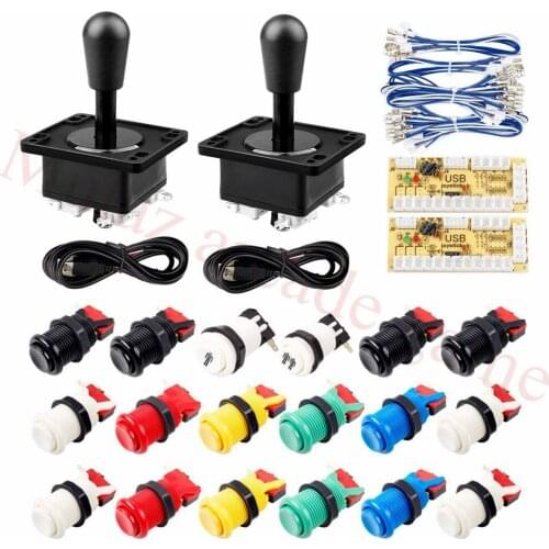 Diy arcade game control board kit Arcade kits Bundle include 8way happ style bat top joystick buttons for arcade game machine