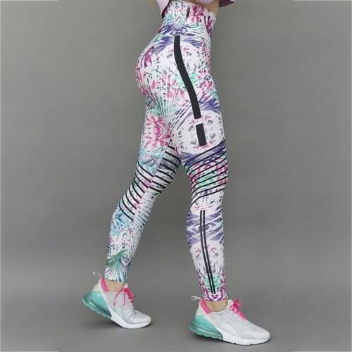 2021 New Womens Leggings High Waist Printing Slim Hip Fitness Pants Casual Sports Breathable Polyester Legging Women Plus Size