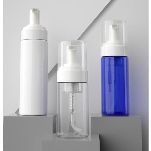 150ml Clear Foaming Bottle Froth Pump Soap Mousses Liquid Dispenser Foam Bottles With Cap Plastic Shampoo Lotion Bottling