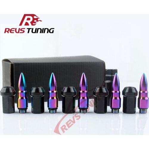 Extended Spike Type M12x1.5 M12x1.25 Steel Car Racing Wheel Lug Nuts For Honda Toyota Nissan Mazda