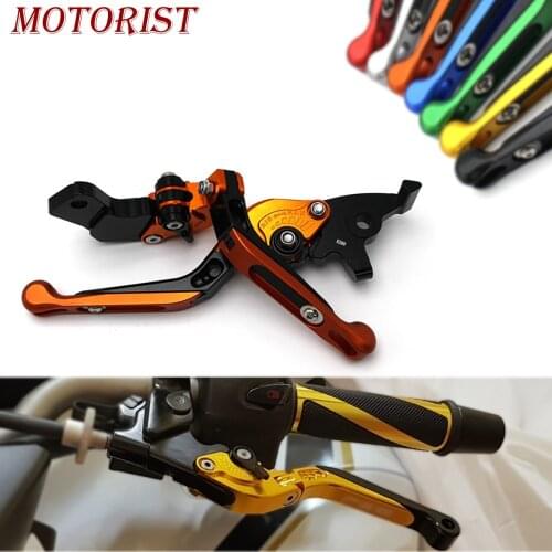 Motorist High Quality Motorcycle Adjustable Folding Extendable Brake Clutch Lever For Kawasaki Ninja H2 H2R Ninja H2 with logo