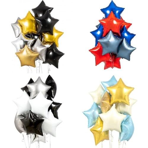 10pcs 18inch Five-pointed Star Balloons Kids Gift Baby Shower Birthday Wedding Party Decoration Supplie New Year Decor globos