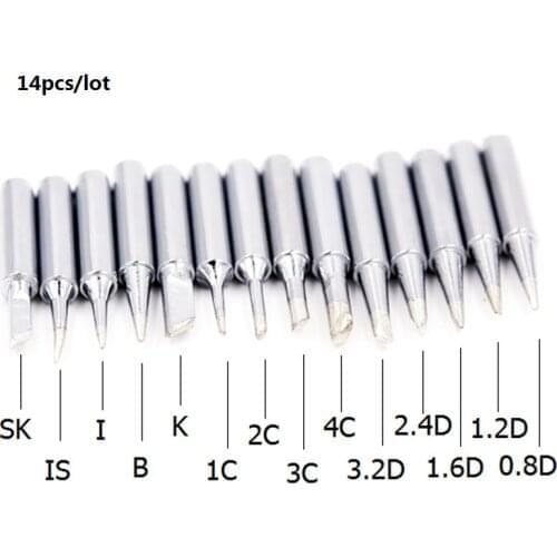 Welding Head 900M-T Series B I K 1.2D 2C 3C Solder Tip Soldering Bits Iron Tip for Hakko 933 376 968 Soldering Rework Station