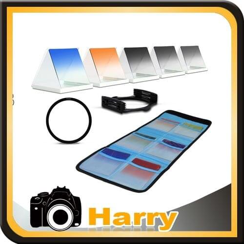 Can you choose 49,52,55,58,62,6772,77,82MM Adapter Ring + ND2 ND4 ND8 & Color Graduated Filter for Cokin P Series