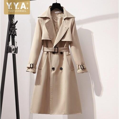YueYueAngel Women's Classic Trench Coats