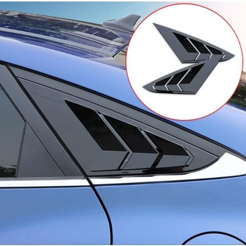 2pcs for HYUNDAI LA FESTA 2019 rear window side Window shades Simulation shark gill Outlet decorate