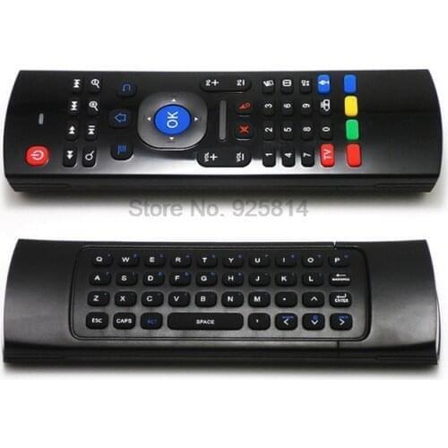 20pcs, Factory price 2.4G Remote Control Air Mouse Wireless Keyboard with Voice Micphone for MX3 Android Mini PC TV Box new