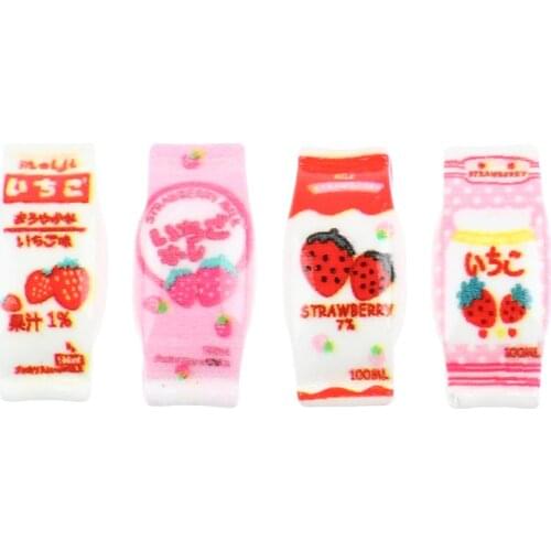 4pcs/set 1:12 Dollhouse Miniature Candy Snacks Model Doll Decor Accessories Toys