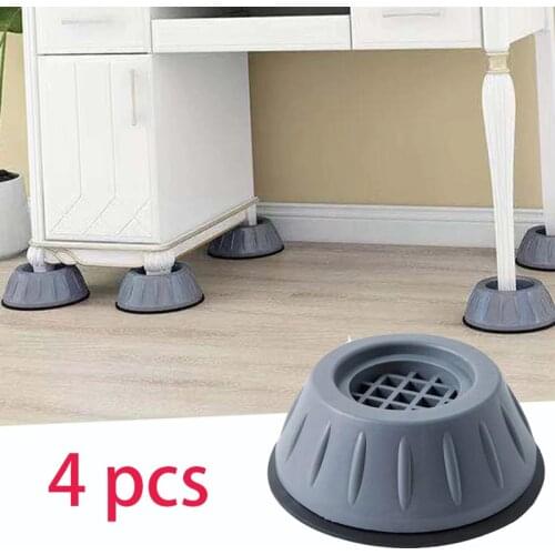 4Pcs Washing Machine Feet Anti-Vibration Feet Pads Dryer Refrigerator Base Fixed Non-Slip Pad Furniture Pads Washing Machine Mat