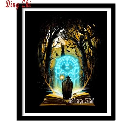 5D Diy Diamond Painting Cartoon Movie Magic Book Pictures Cross Stitch Full Square Round Diamond Mosaic Rhinestone Home Art