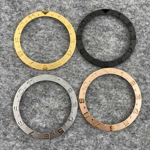 Watch Accessories Ceramic/Steel Ring Mouth Outer Diameter 38mm Inner Diameter 30.5mm Suitable for 40mm Water Ghost Watch Case