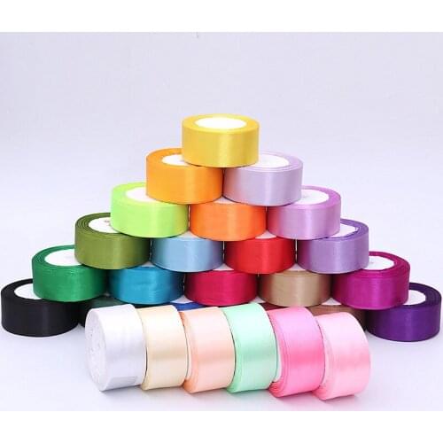 50mm Wedding Party Decor Christmas Satin Ribbons DIY Artificial Crafts Supplies Sewing Accessories Colored Cloth Silk 22meters