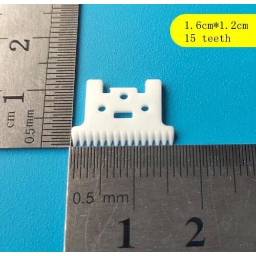 Free shipping 10pcs 15 teeth white zirconia ceramic clipper blade