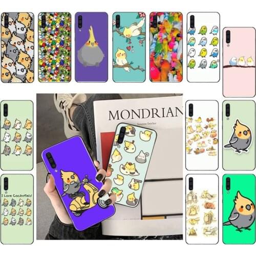 Chubby Cockatiel bird Phone Case For Samsung A41 A31 A50 A32 A11 A12 A02 A52 A21 M31 A72 A51 A70 A71 A21S