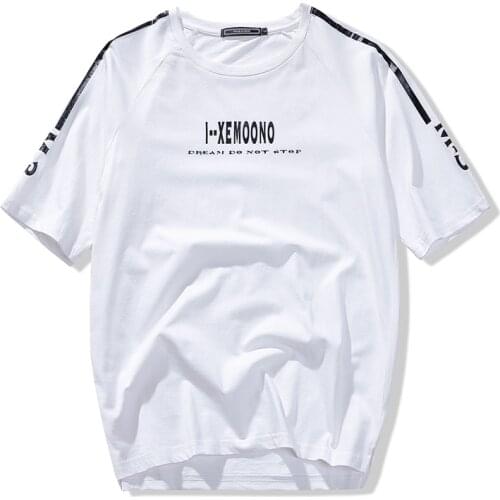 New Summer Short Short Sleeves T-Shirt Fashion Vintage Oversized Brief Loose Korean Version Clothes Funny Novelty Men Streetwear