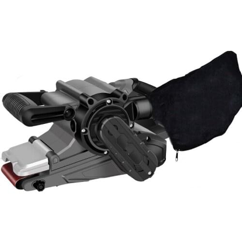 HBS76B Portable Flat-Bottom Sanding Machine 220V Electric Woodworking Belt Dust Bag Sanding Belt Polishing Machine