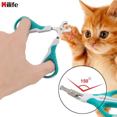 HILIFE Stainless Steel Grooming Scissors Pet Nail Claw Cutter Pet Claws Supplies Cats Nails Clipper Trimmer Dog Nail Clippers