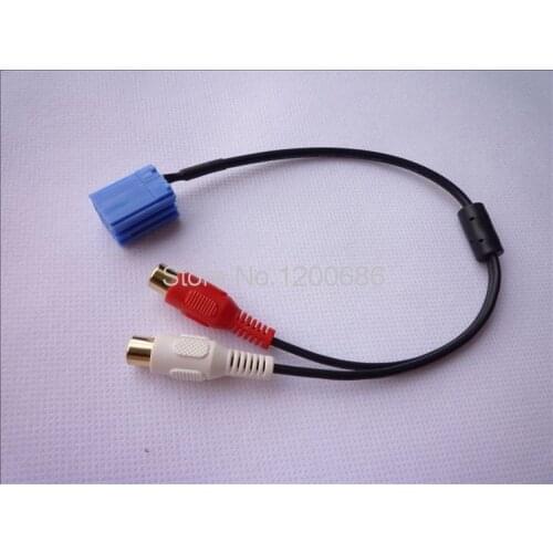 Blaupunkt GrundIg VDO 8Pin CD Changer RCA Aux cable Mini ISO Adapt vw 2rca