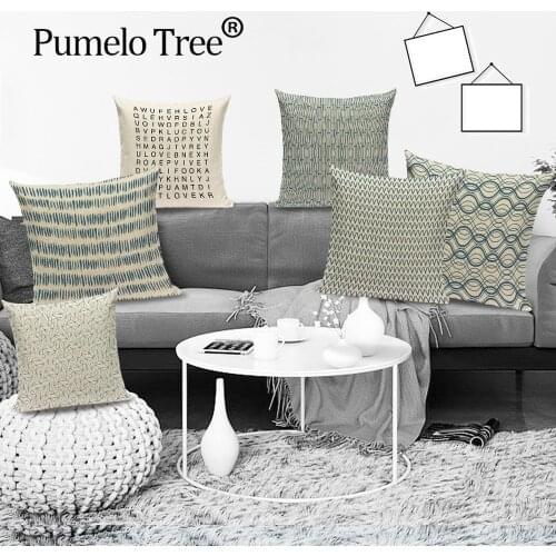 Mandala Stripe Linen Cushion Cover Boho Geometric Pillow Case Moroccan Line Plaid Decorative for Sofa Pillows Case Kissenbezug