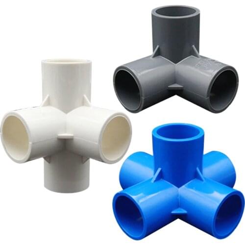 Multifunction pvc pipe connector DIY shelf support joint 3 4 5 6 Way splitter 20 -50mm tube coupler adapter garden pipe fittings