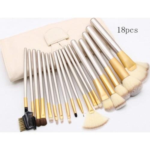 12 /18 /24Pcs makeup brush tool set makeup powder eye shadow liquid foundation blush mixed beauty makeup brush makeup tool