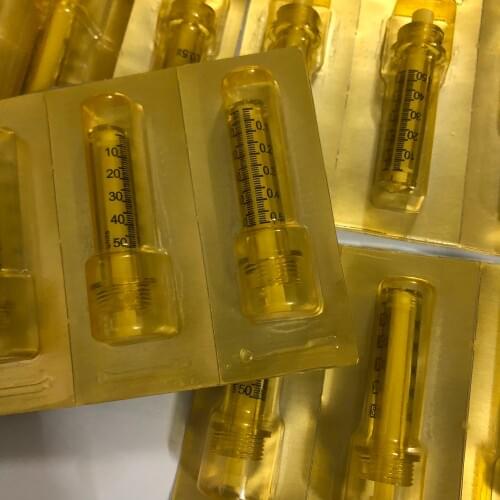 100pcs 0.5ml Syringe Ampoule head for hyaluron gun hyaluronic pen High Pressure wrinkle removal water syringe