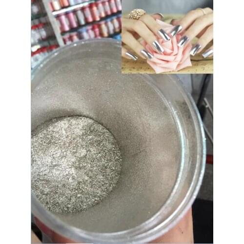 New Arrived Silver Chrome Mirror Powder for Mirror Nails Mirror Effect Powder Pigment Use on UV gel nails 5150