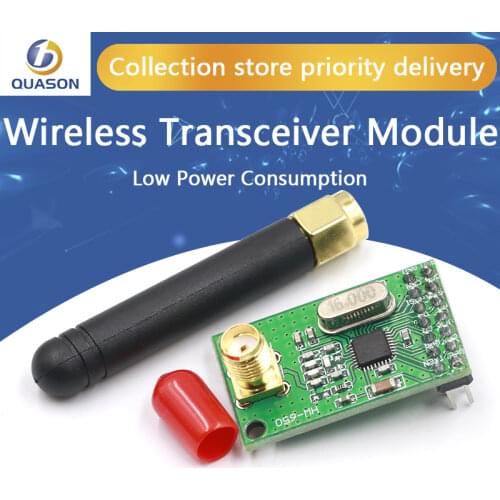 NRF905 Wireless Transceiver Module Wireless Transmitter Receiver Board NF905SE With Antenna FSK GMSK Low Power 433 868 915 MHz