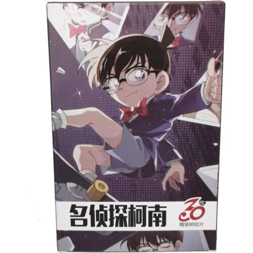 30pcs Detective Conan Anime Cards Postcard Greeting Card Message Card Christmas Gift Toys for Children
