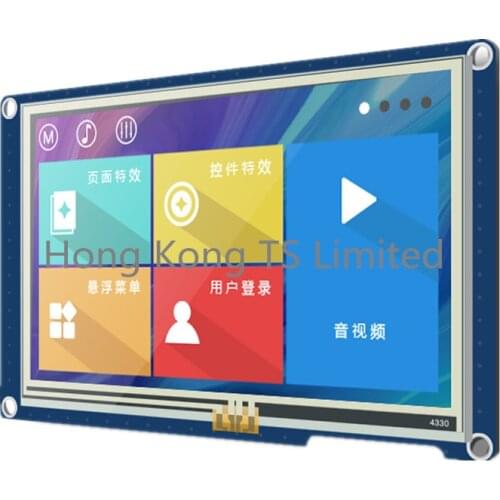 X5 serials TJC4827X543_011R HD 4.3 inch resistive screen TFT display USART Serial port 4.3 inch serial screen TJC4827X543_011R_Y