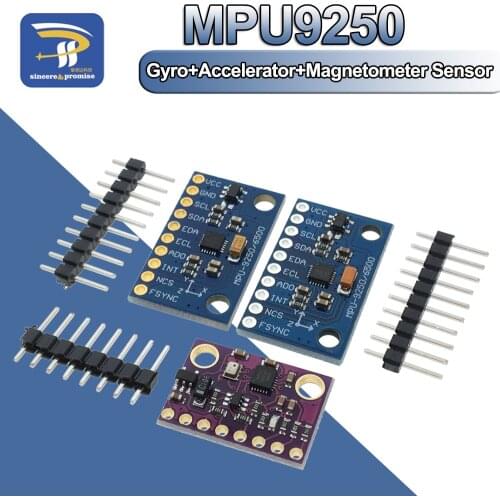 SPI/IIC GY-9250 BMP280 GY-91 MPU6500 MPU-9250 6-Axis 9-Axis 10DOF Attitude Gyro+Accelerator+Magnetometer Sensor Module MPU9250